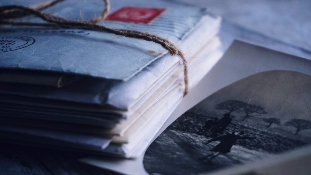 Stack of vintage letters tied with twine, representing old zombie debts resurfacing